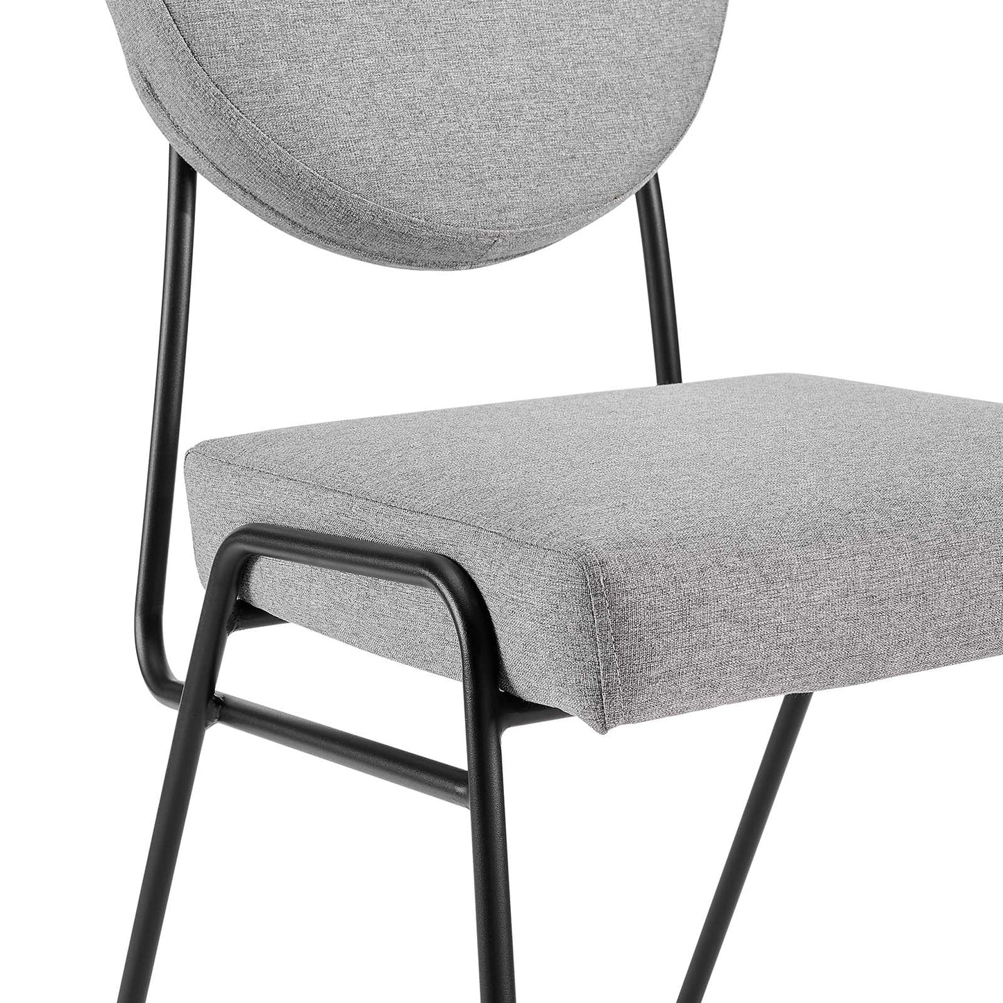 Craft Upholstered Fabric Dining Side Chairs Set of 2 by Modway