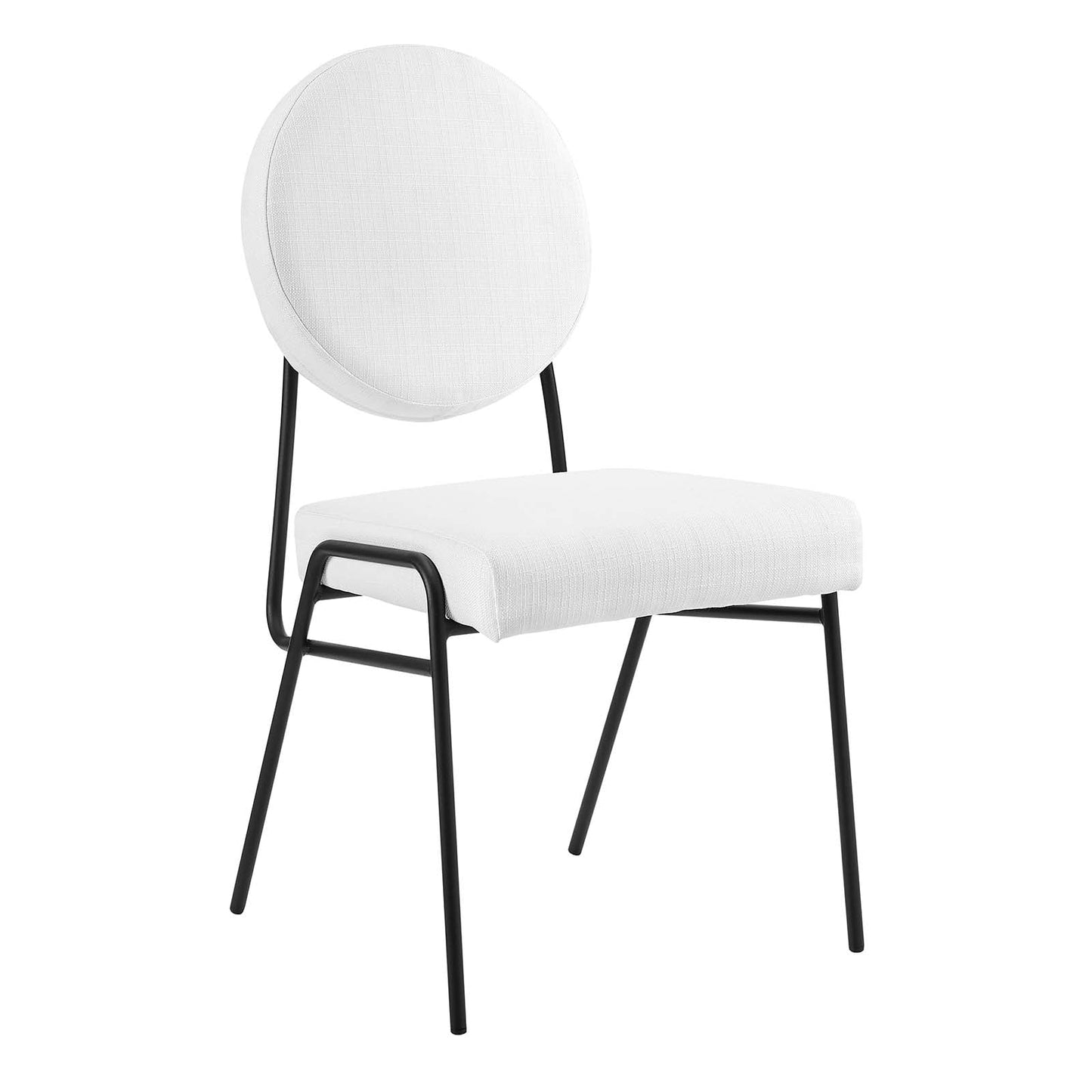 Craft Upholstered Fabric Dining Side Chairs Set of 2 by Modway
