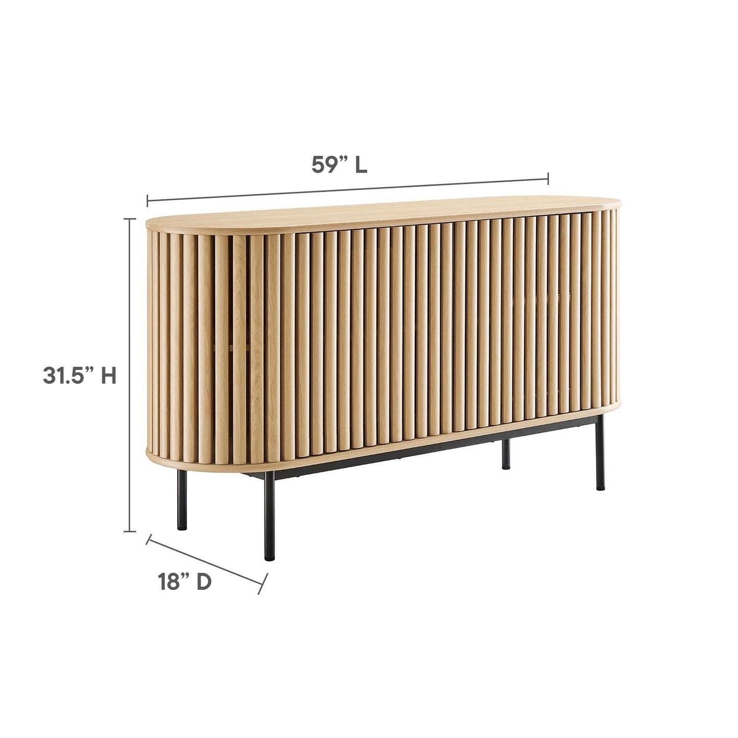 Fortitude 59Ó Oval Sideboard by Modway