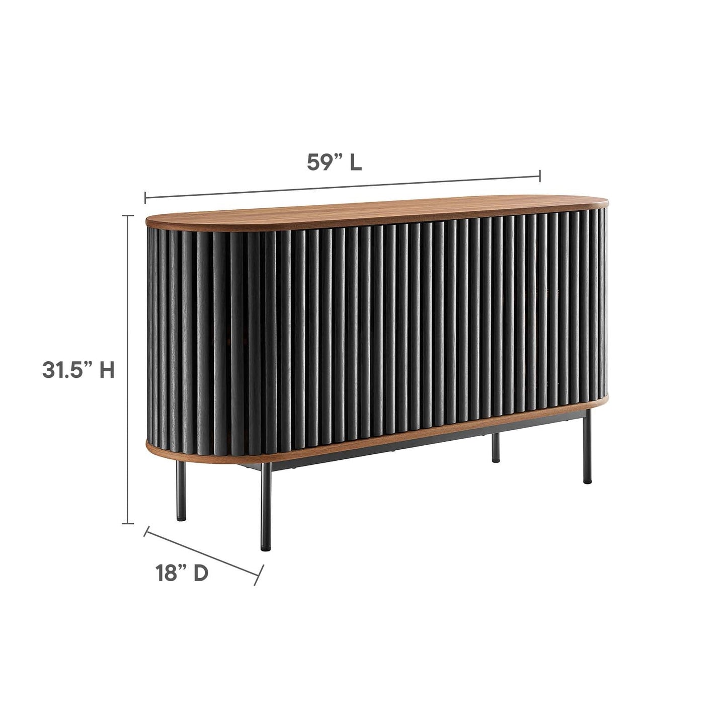 Fortitude 59Ó Oval Sideboard by Modway