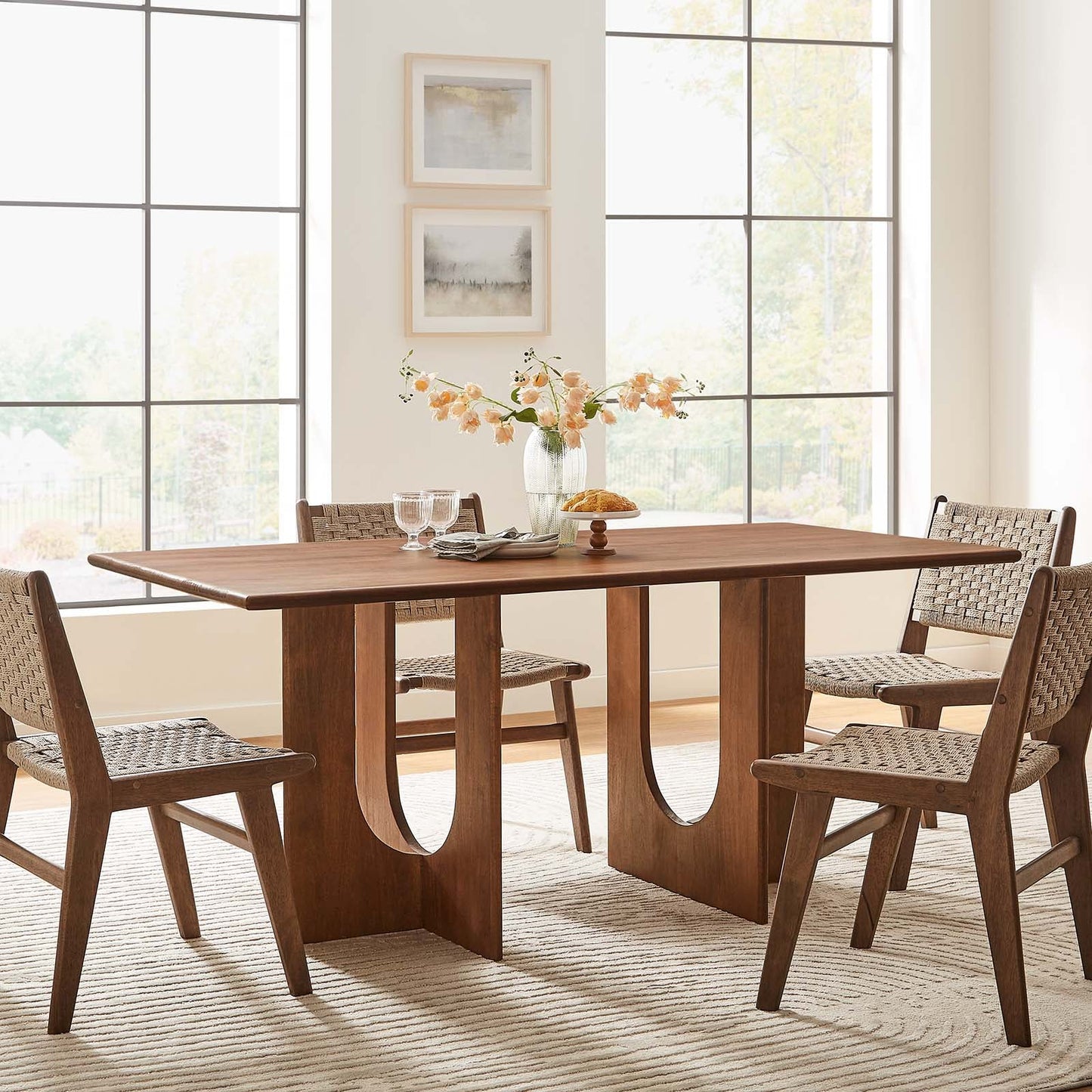 Rivian Rectangular 70" Wood Dining Table by Modway