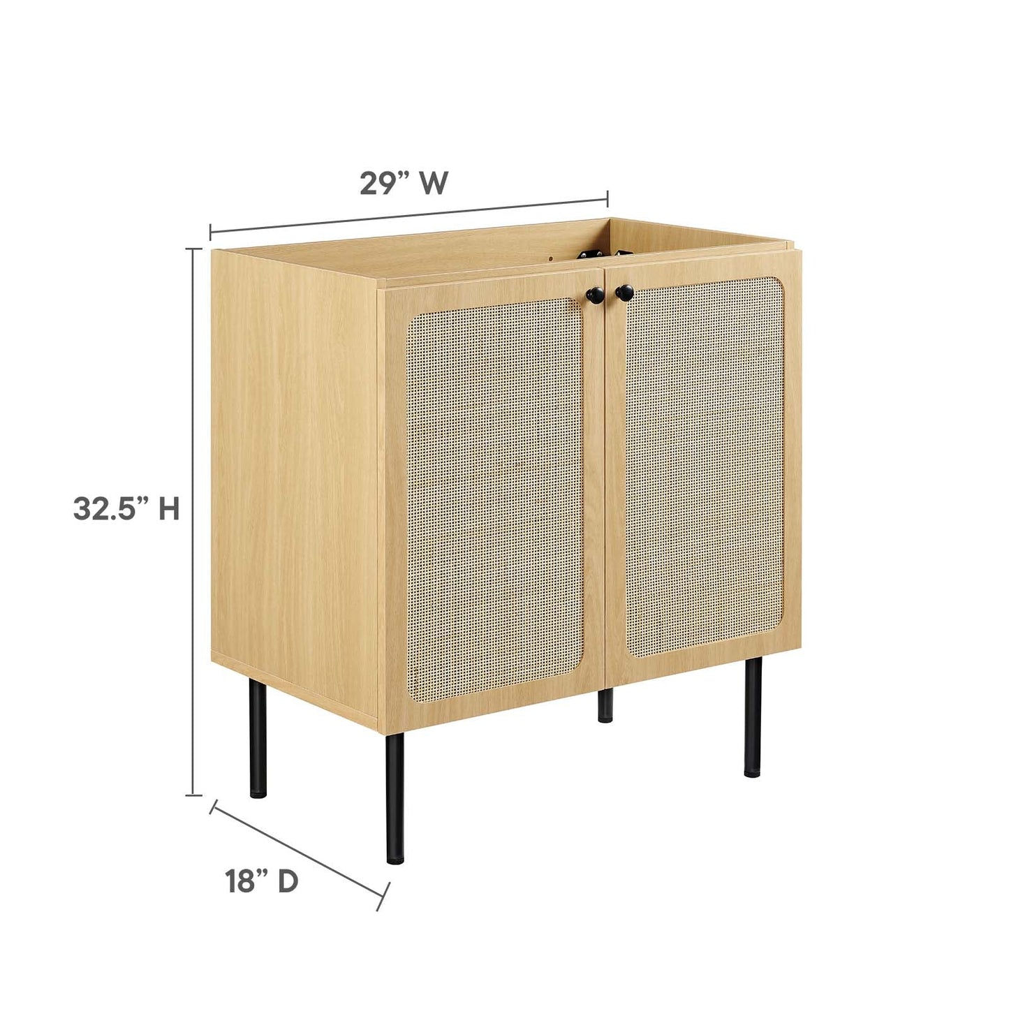 Chaucer 30" Bathroom Vanity Cabinet (Sink Basin Not Included) by Modway