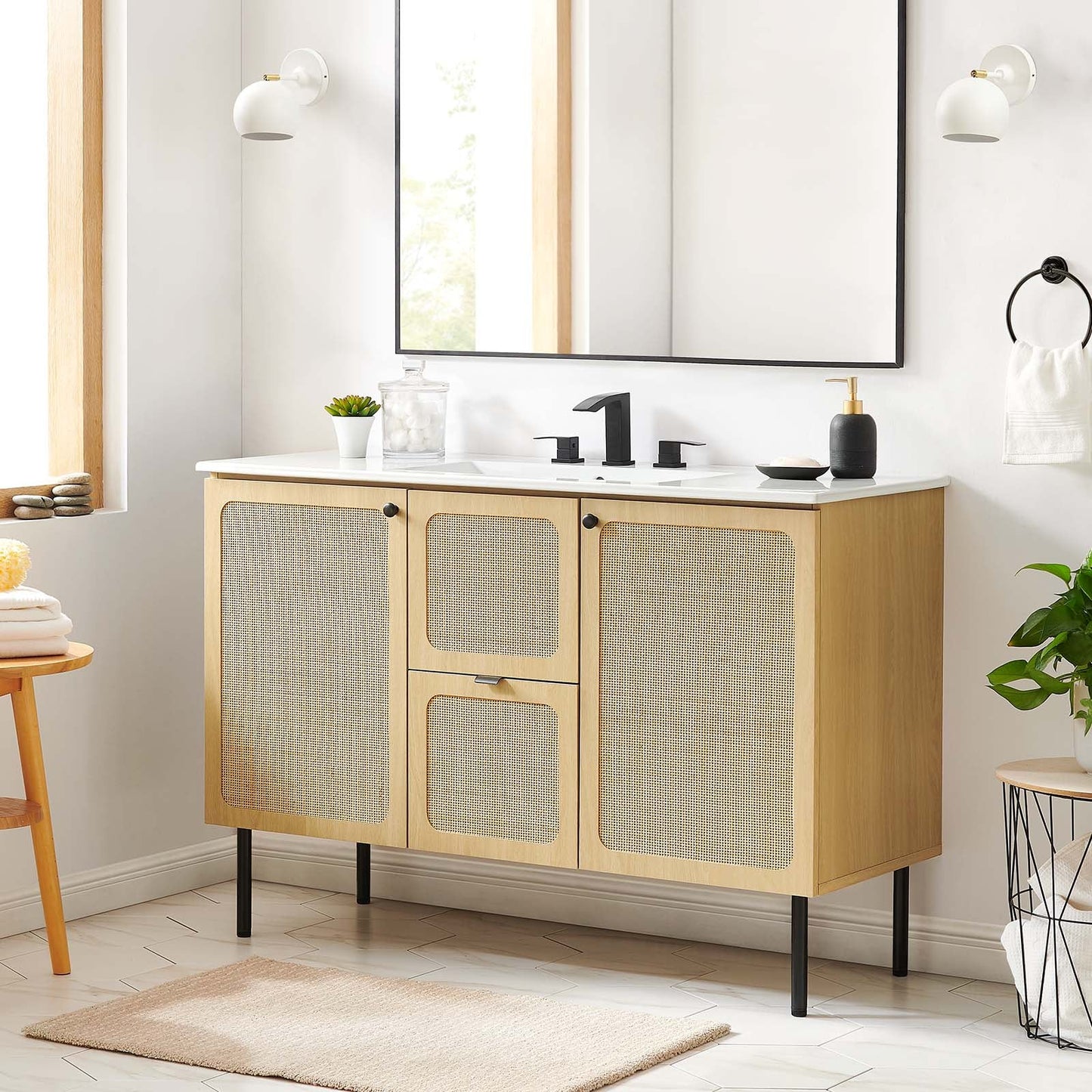 Chaucer 48" Bathroom Vanity Cabinet (Sink Basin Not Included) by Modway