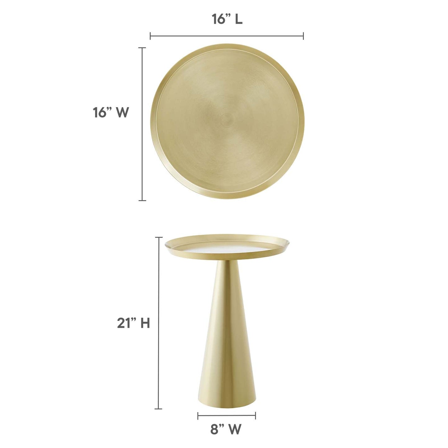 Maren Round Side Table by Modway