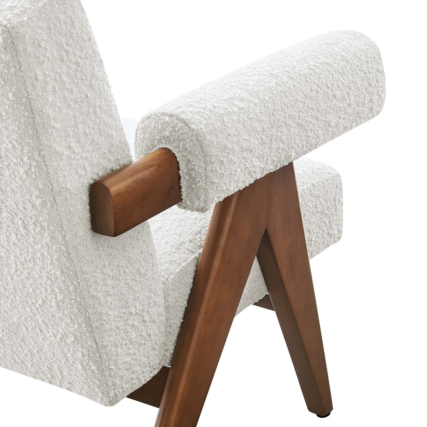 Lyra Boucle Fabric Armchair Set of 2 by Modway