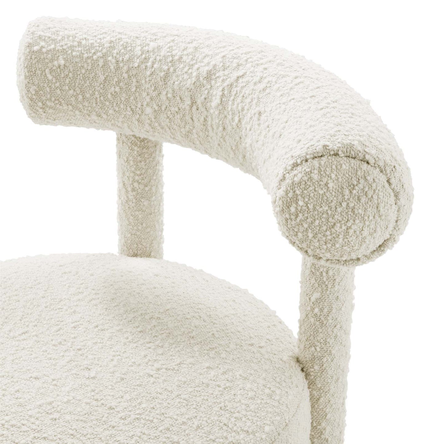 Toulouse Boucle Fabric Dining Chair Set of 2 by Modway