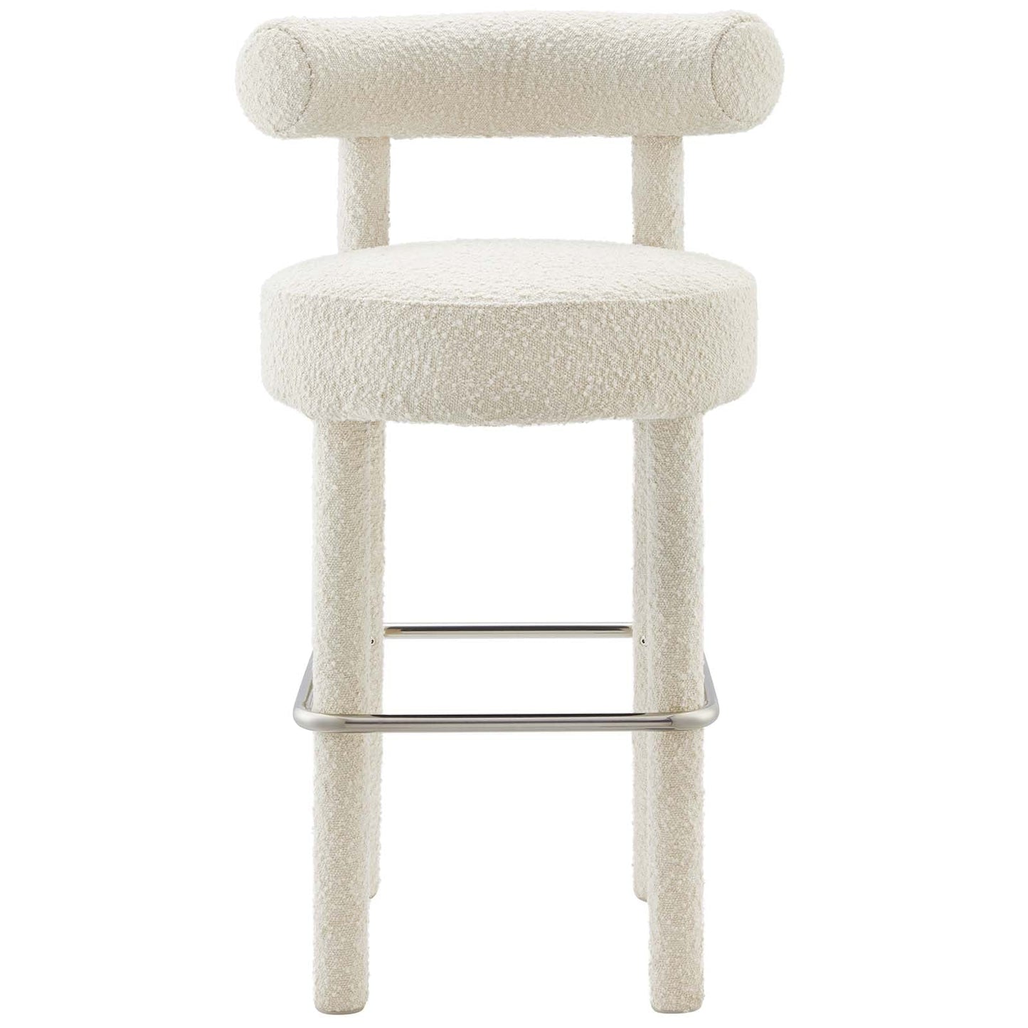 Toulouse Boucle Fabric Bar Stool Set of 2 by Modway
