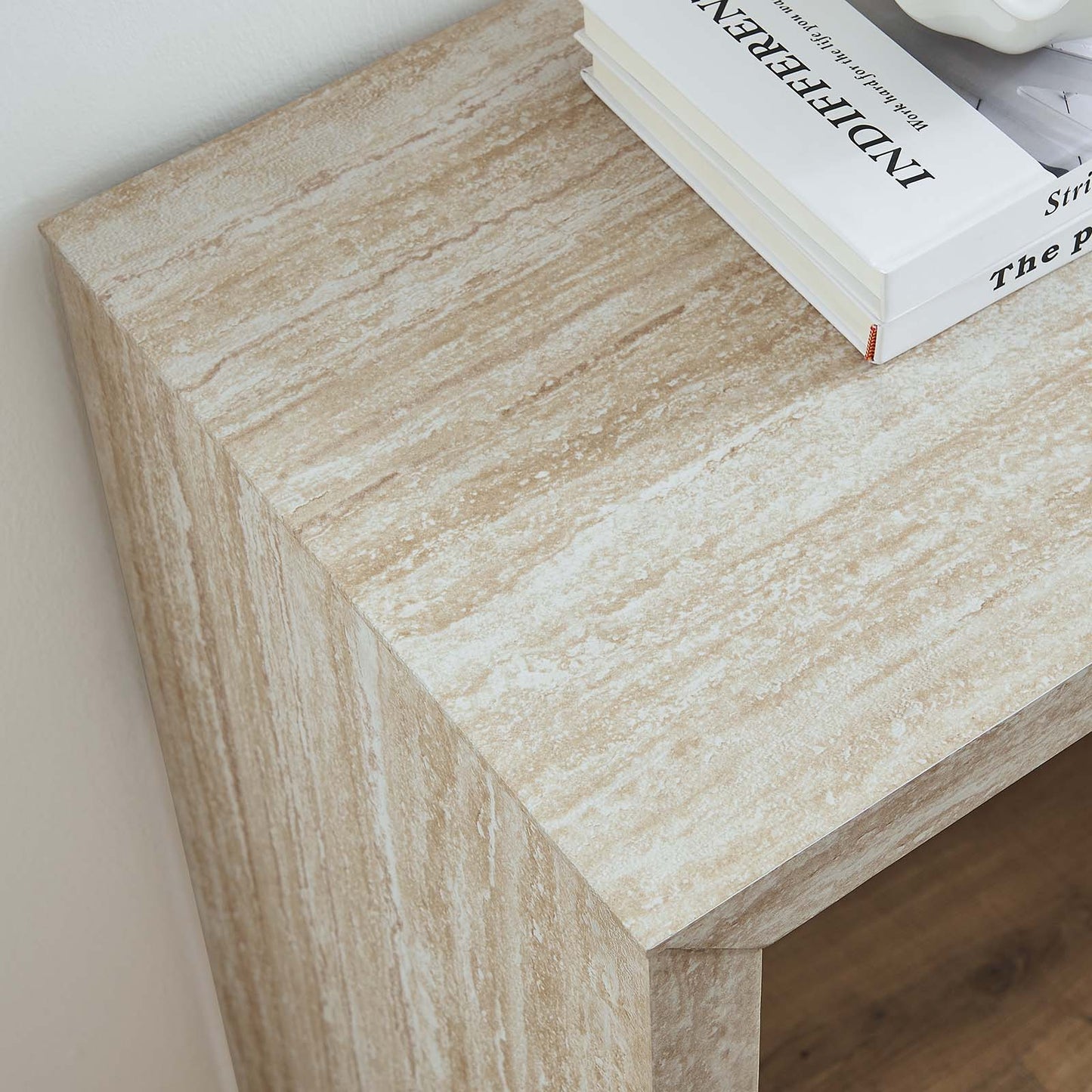 Mirella Faux Travertine Console Table by Modway