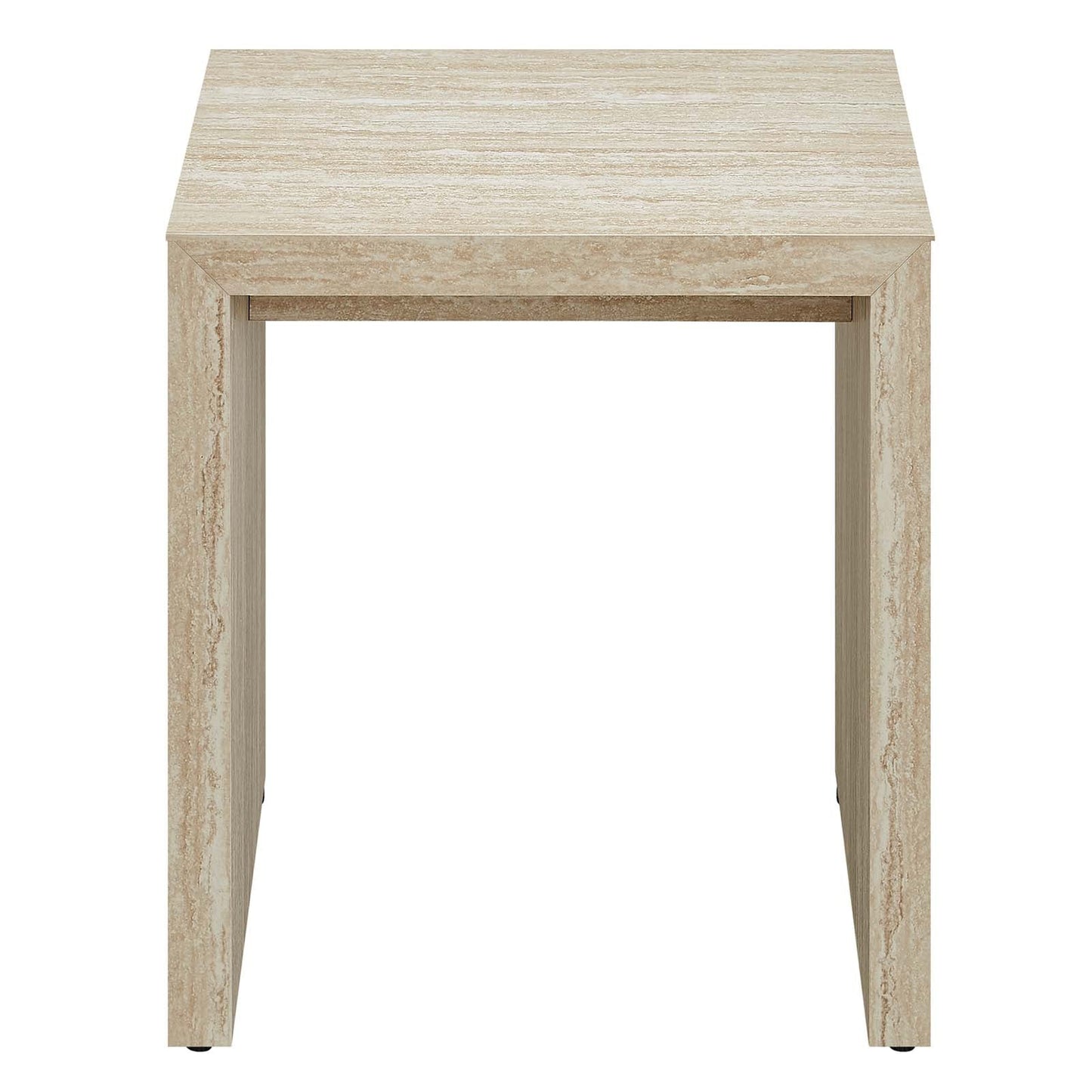 Mirella Faux Travertine Side Table by Modway