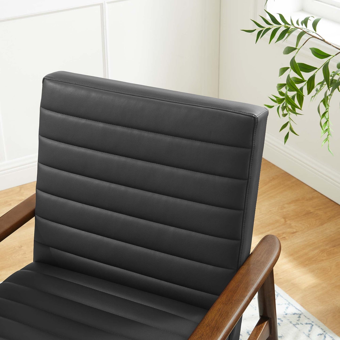 Jensen Vegan Leather Accent Chair by Modway