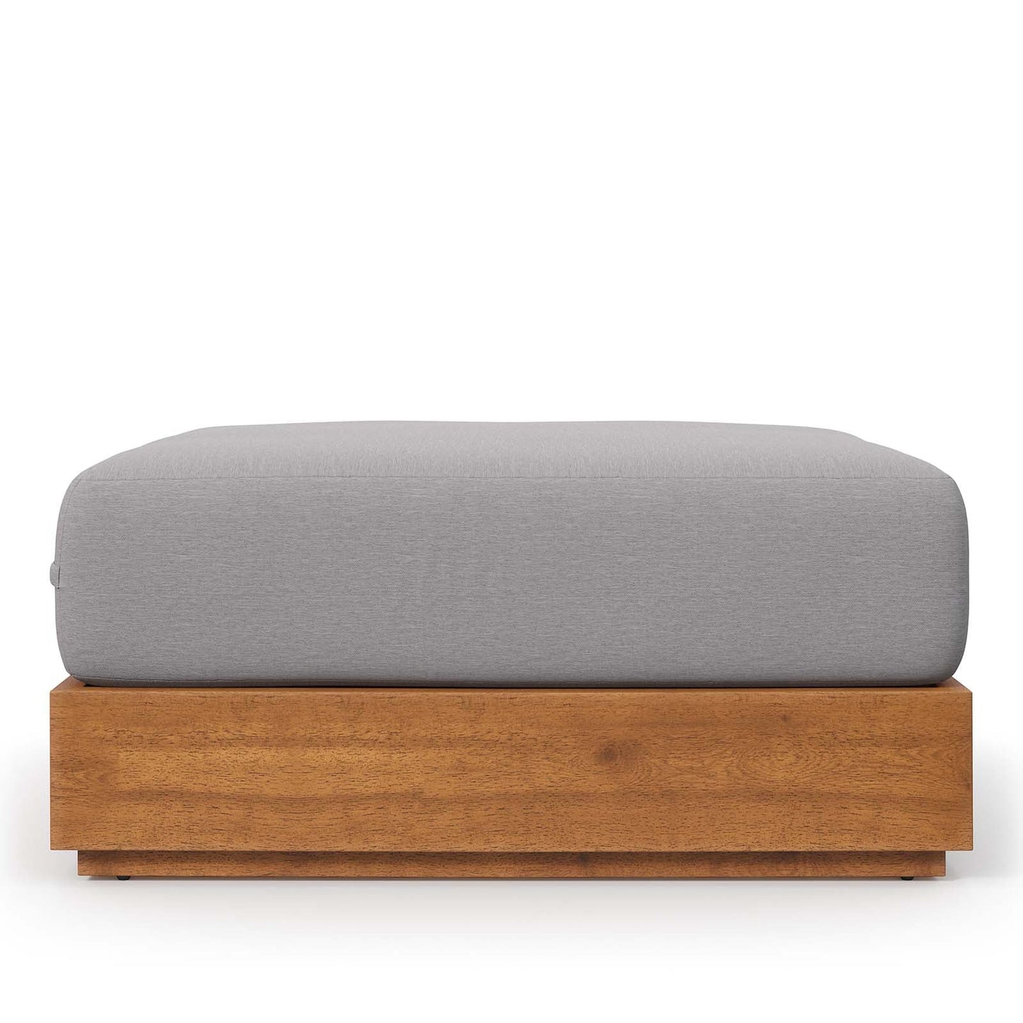 Tahoe Outdoor Patio Acacia Wood Ottoman by Modway