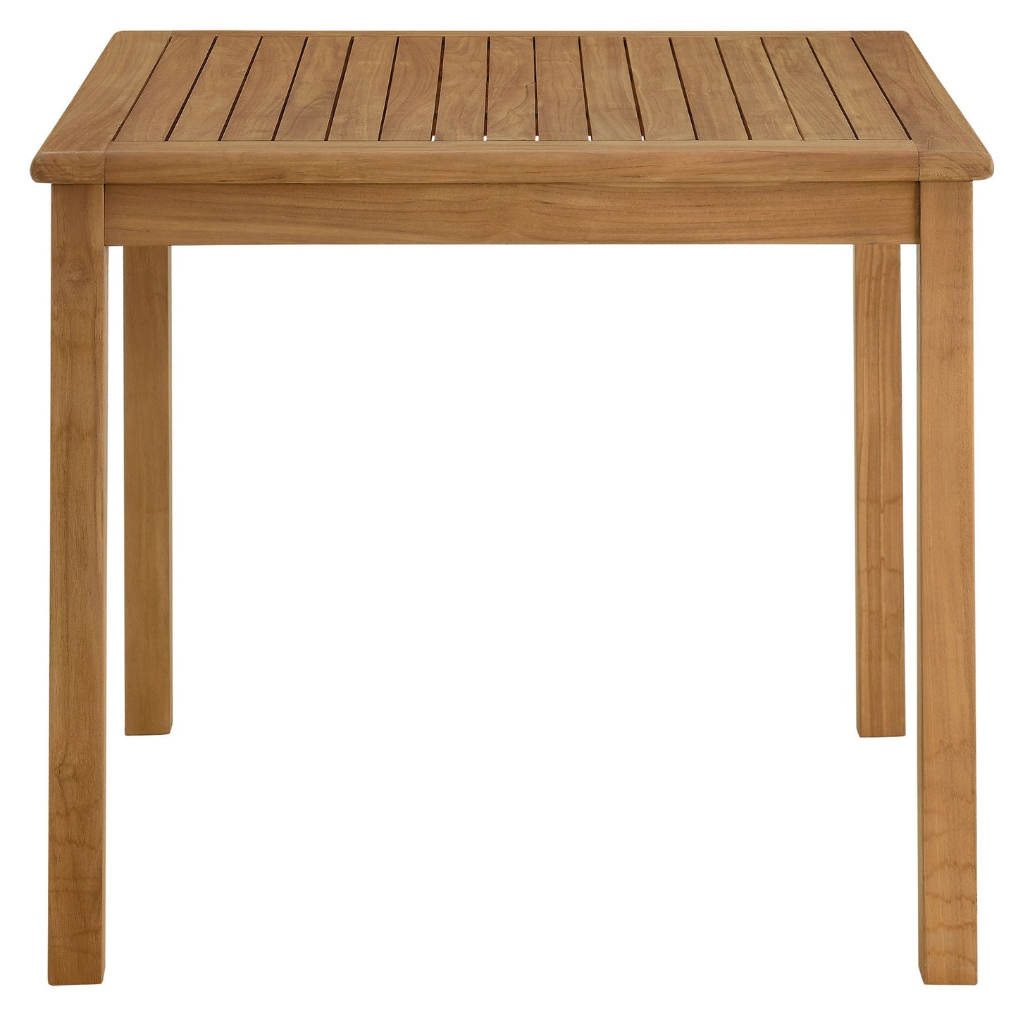 Vienna 5-Piece Outdoor Patio Teak Wood Dining Set with Rope Folding Chairs by Modway