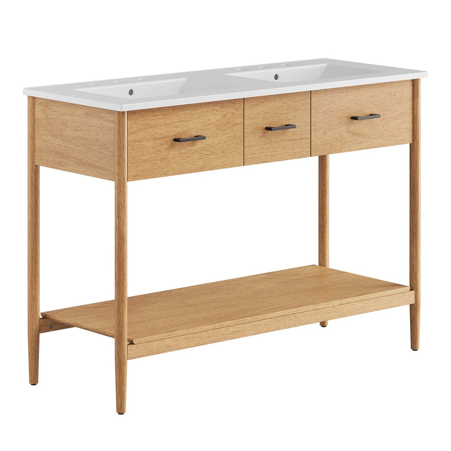 Zaire 48" Double Sink Bathroom Vanity by Modway