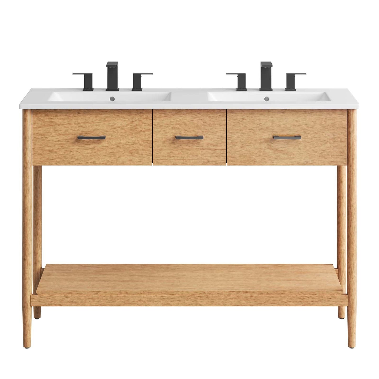 Zaire 48" Double Sink Bathroom Vanity by Modway