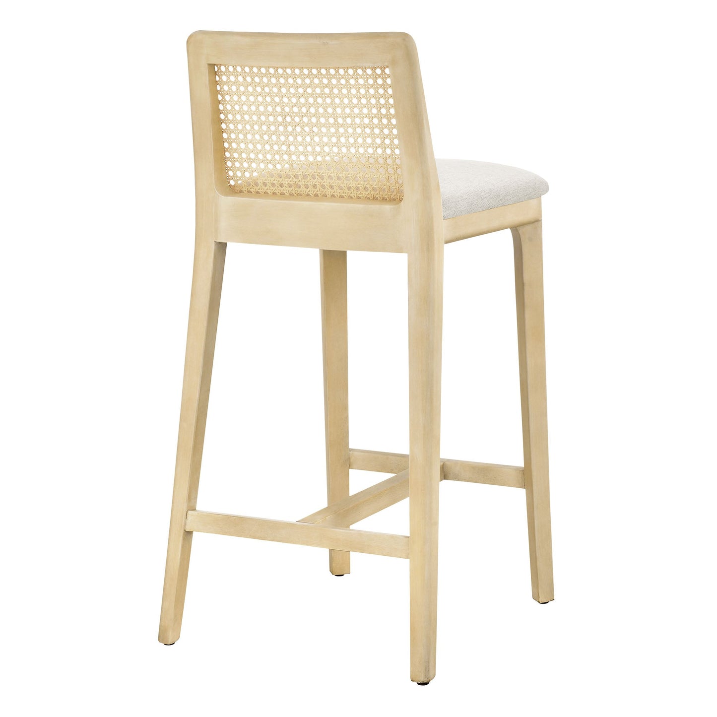 Monarch Wood and Rattan Counter Stool by Modway