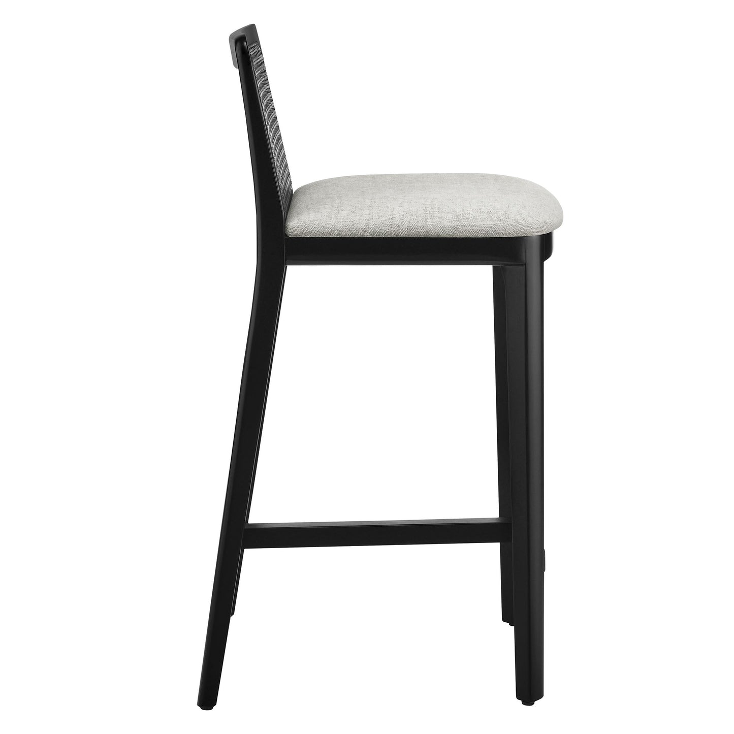Monarch Wood and Rattan Counter Stool by Modway
