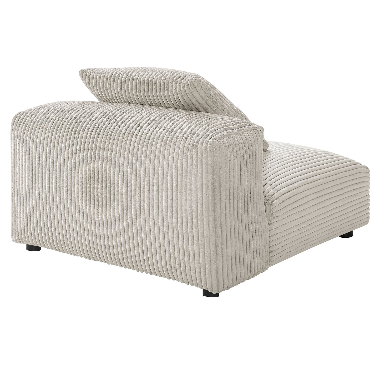Solace Modular Corduroy Upholstered Armless Chair by Modway