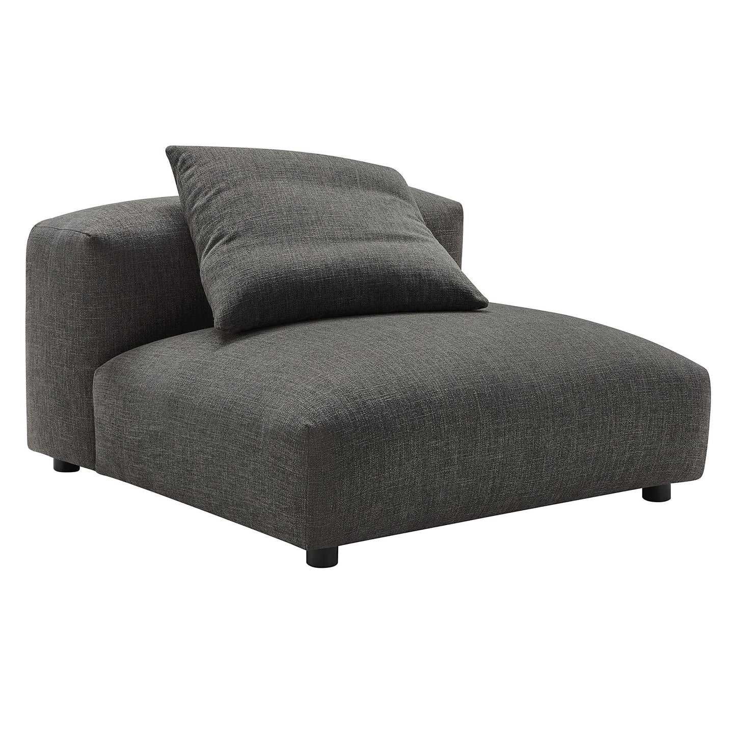 Solace 4-Piece Modular Upholstered Fabric Sectional Sofa With Ottoman by Modway
