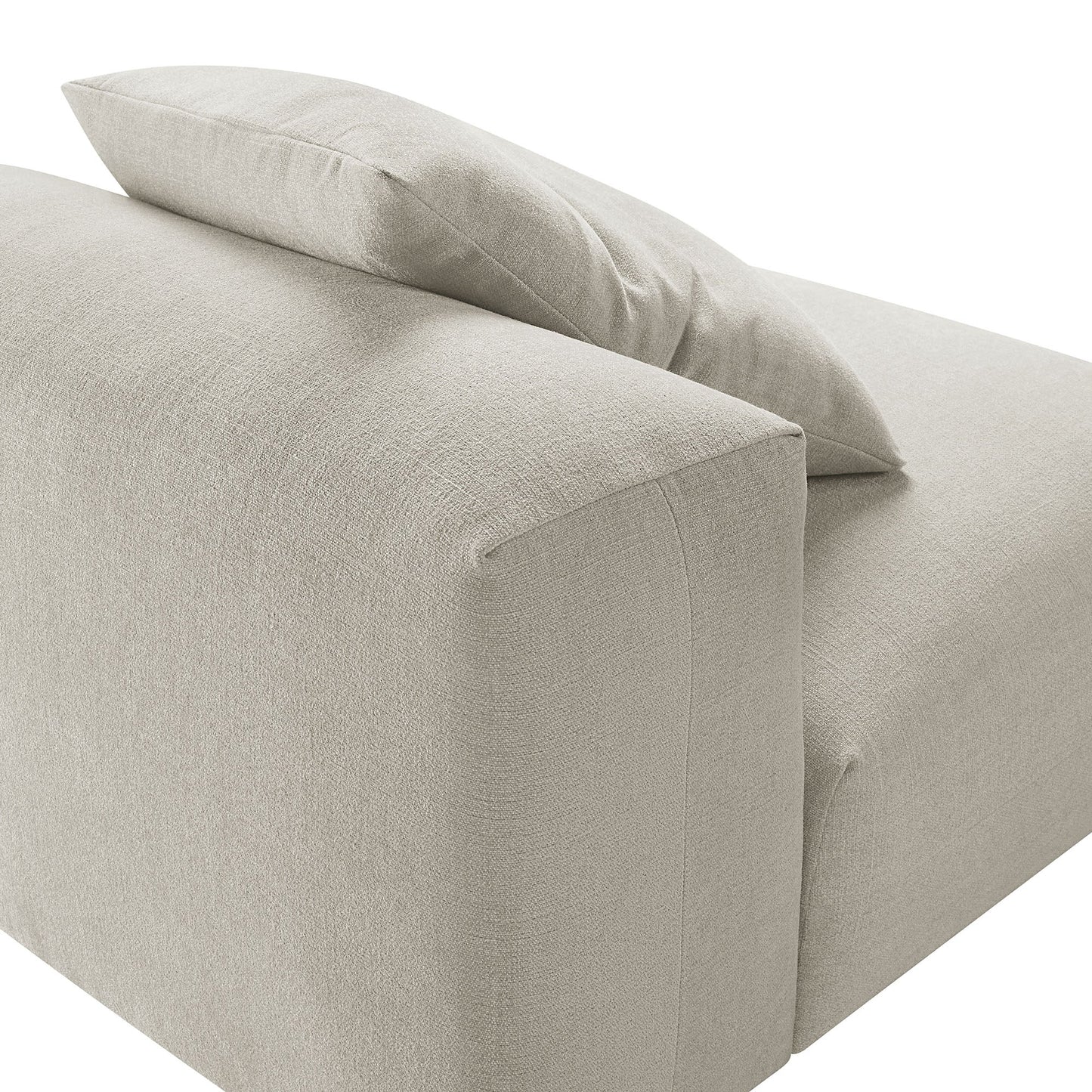Solace Modular Upholstered Fabric Armless Chair by Modway