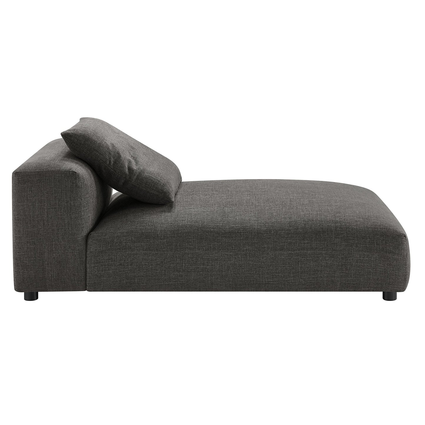 Solace 4-Piece Modular Upholstered Fabric Sectional Sofa With Ottoman by Modway