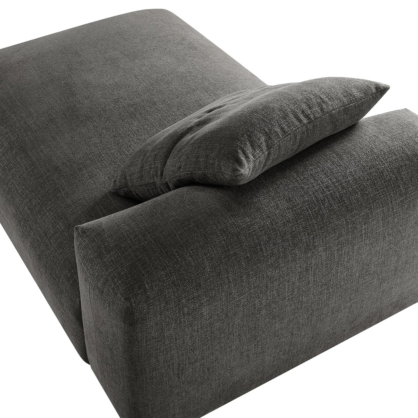 Solace Modular Upholstered Fabric Armless Chaise Lounge by Modway