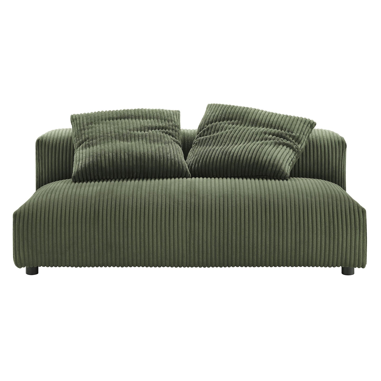 Solace 2-Piece Modular Corduroy Upholstered Sectional Sofa With Chaise by Modway
