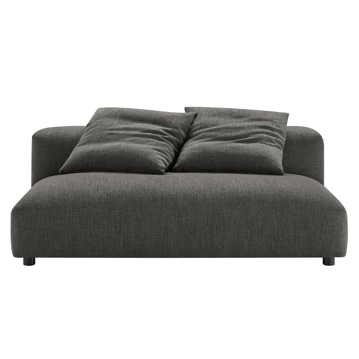 Solace 2-Piece Modular Upholstered Fabric Sectional Sofa With Chaise by Modway
