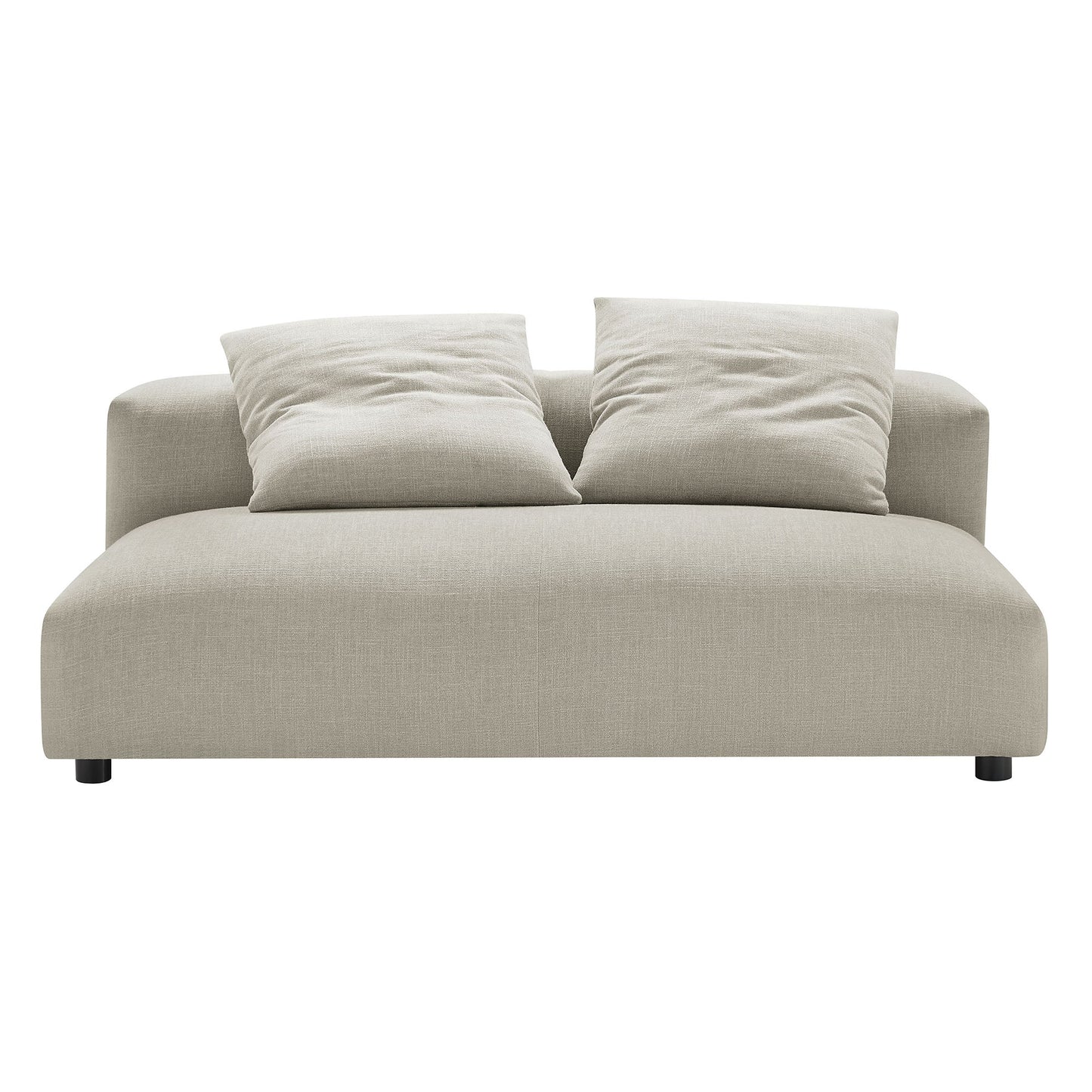 Solace 2-Piece Modular Upholstered Fabric Sectional Sofa With Chaise by Modway