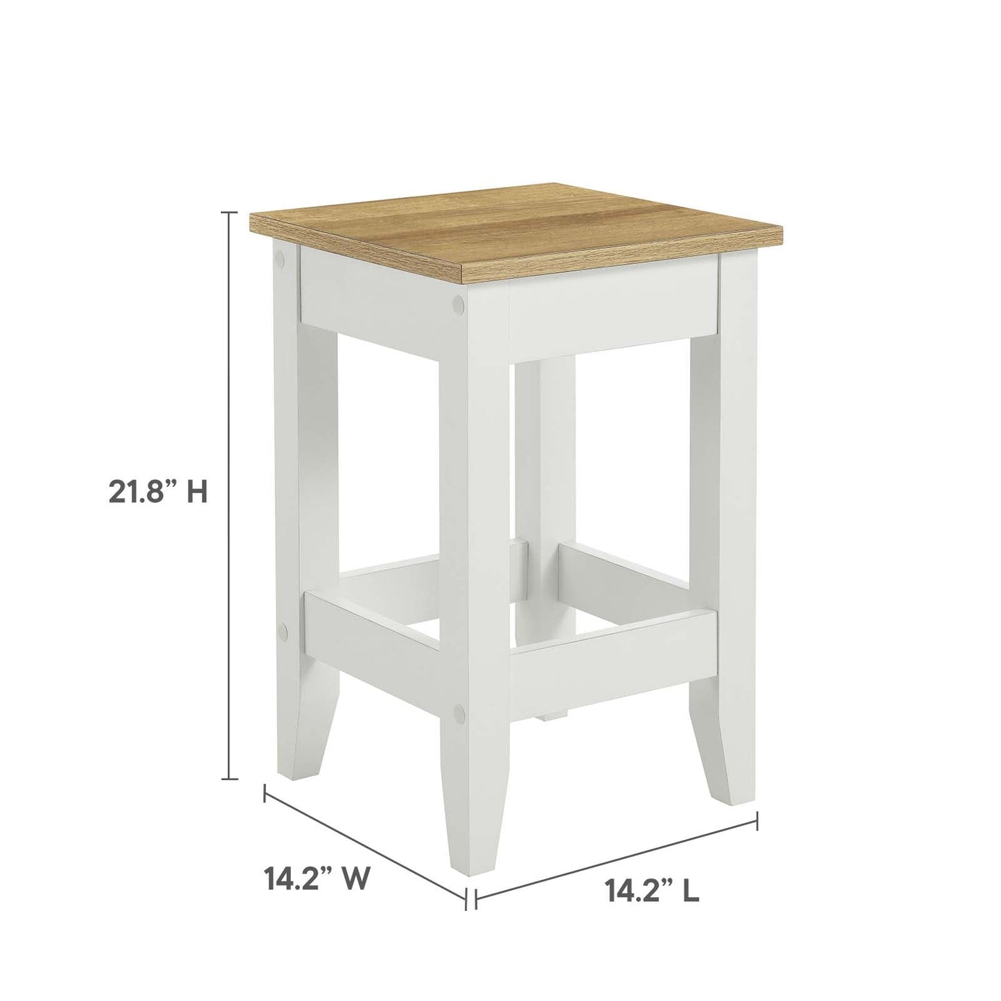 Farmstead 3-Piece Kitchen Island and Stool Set by Modway