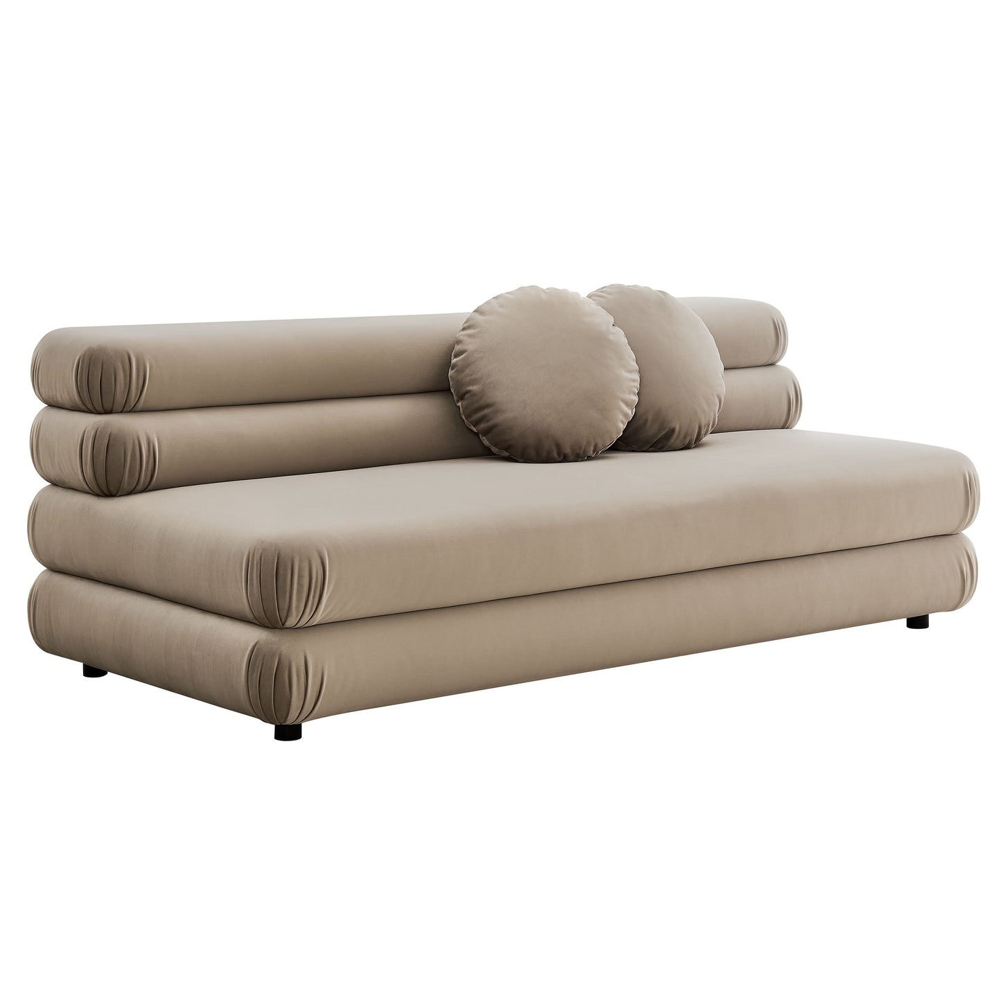 Jubilee Modular Performance Velvet Armless Loveseat by Modway