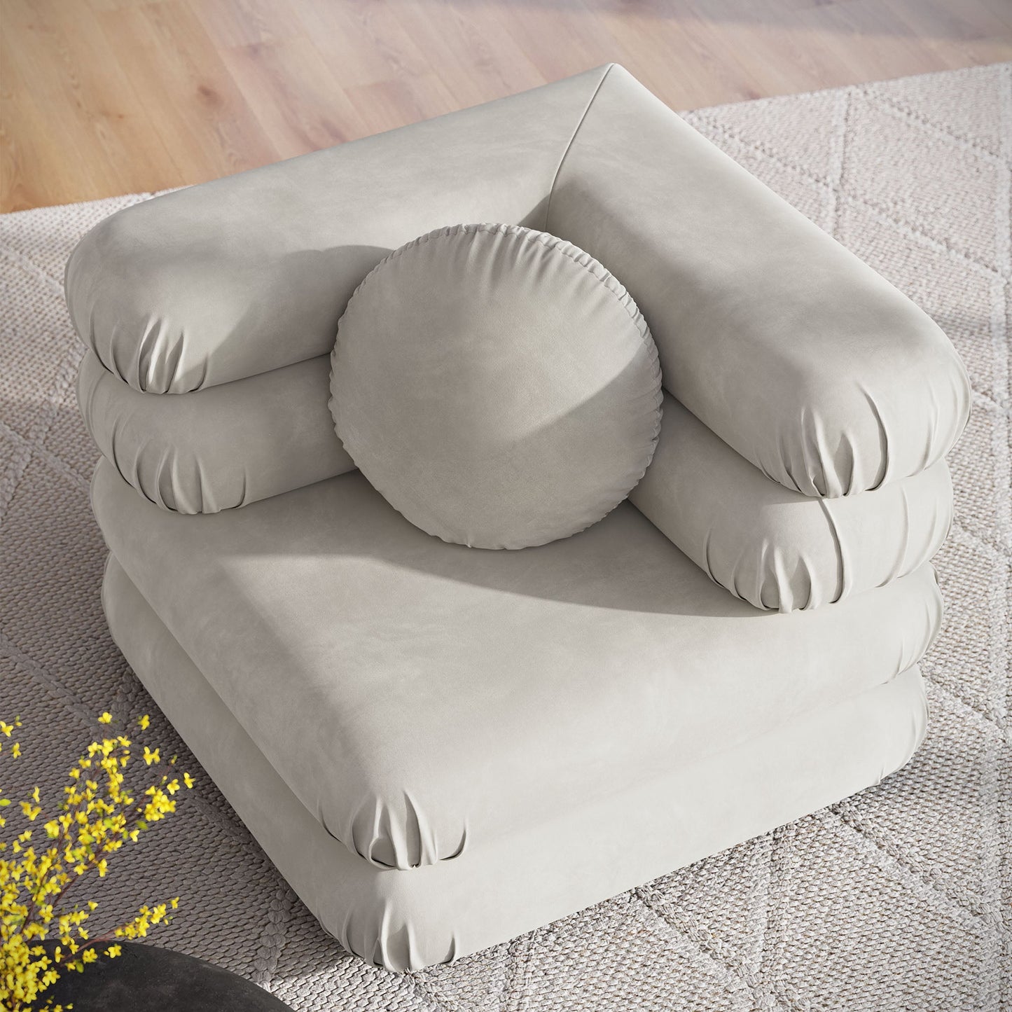 Jubilee Modular Performance Velvet Corner Chair by Modway
