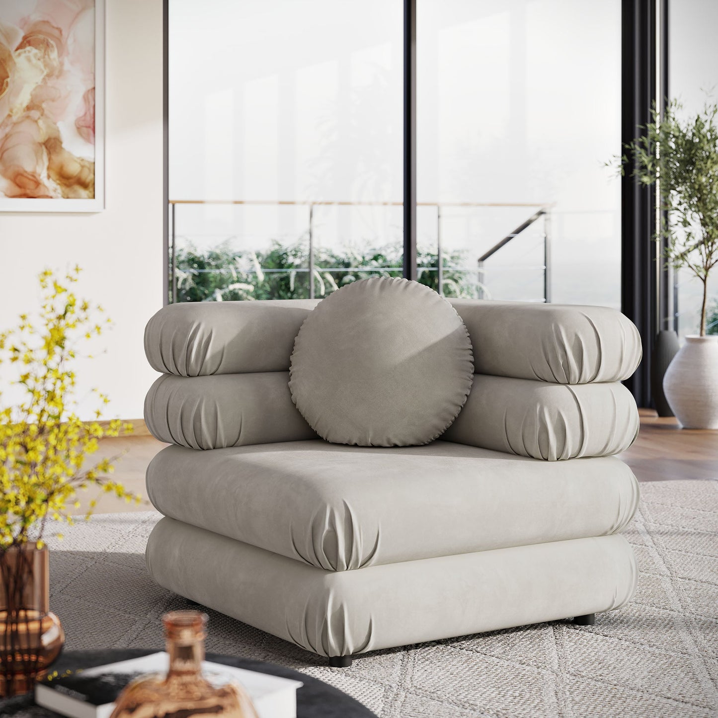 Jubilee Modular Performance Velvet Corner Chair by Modway
