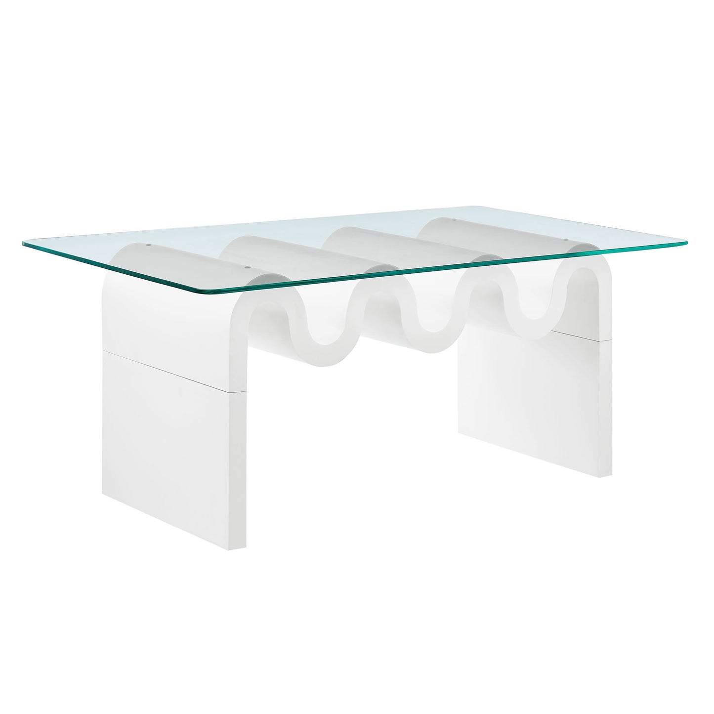 Ondine Glass Top Coffee Table by Modway