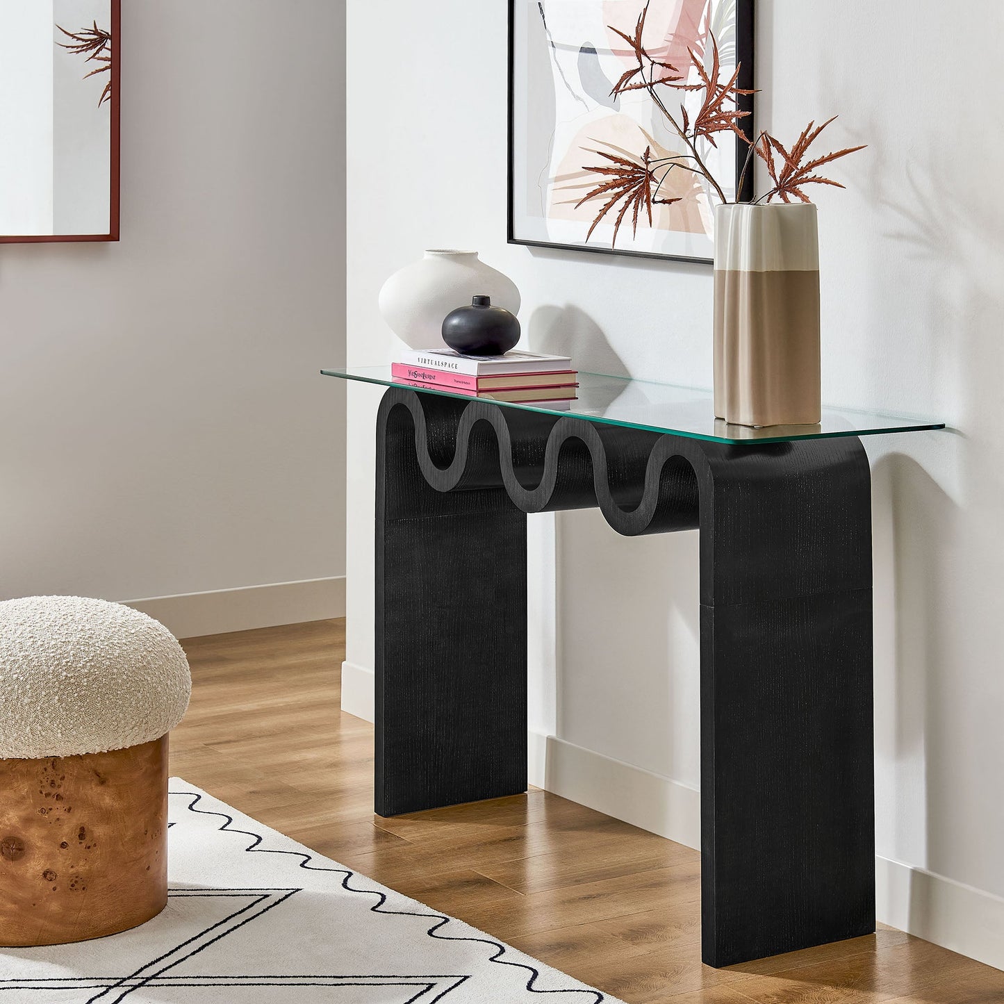 Ondine Glass Top 50" Console Table by Modway