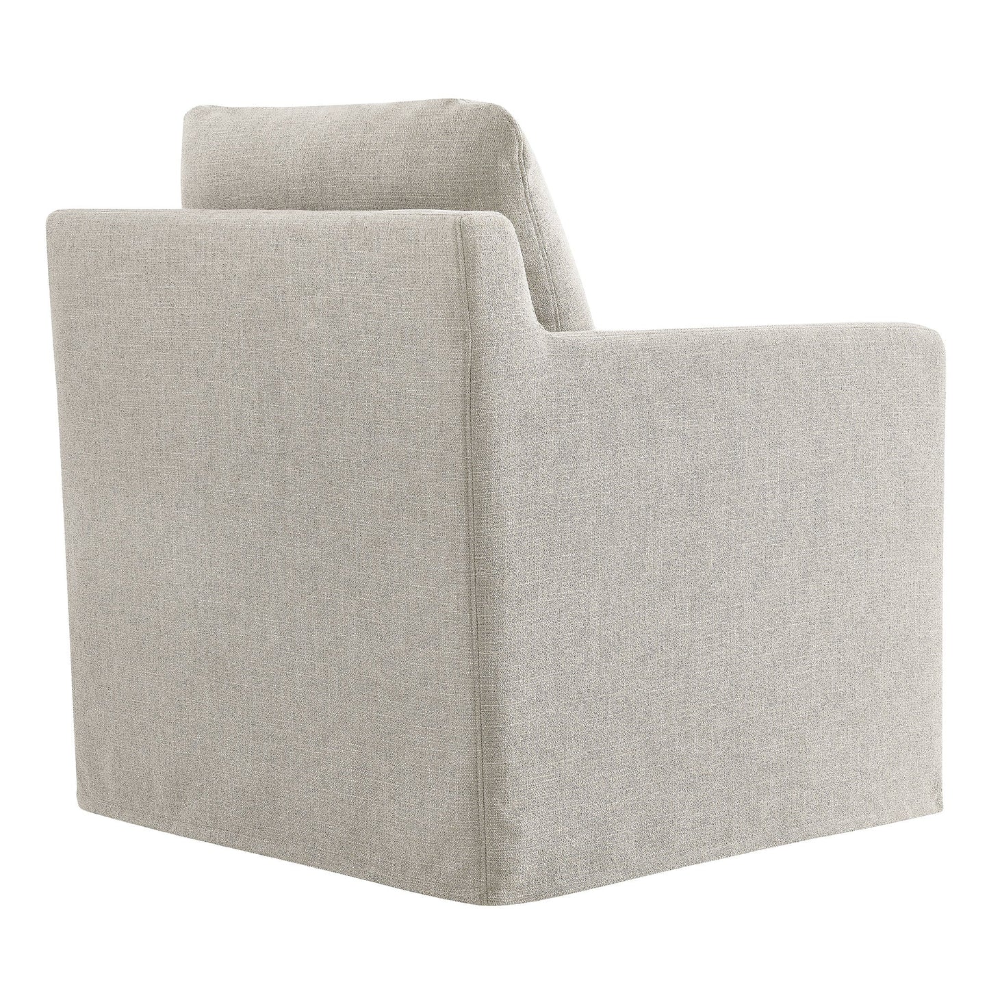 Serene Linen Slipcovered Swivel Armchair by Modway