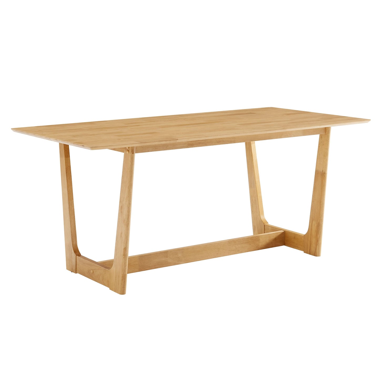 Solara 7-Piece Wood Dining Set with Fabric Upholstered Side Chairs by Modway