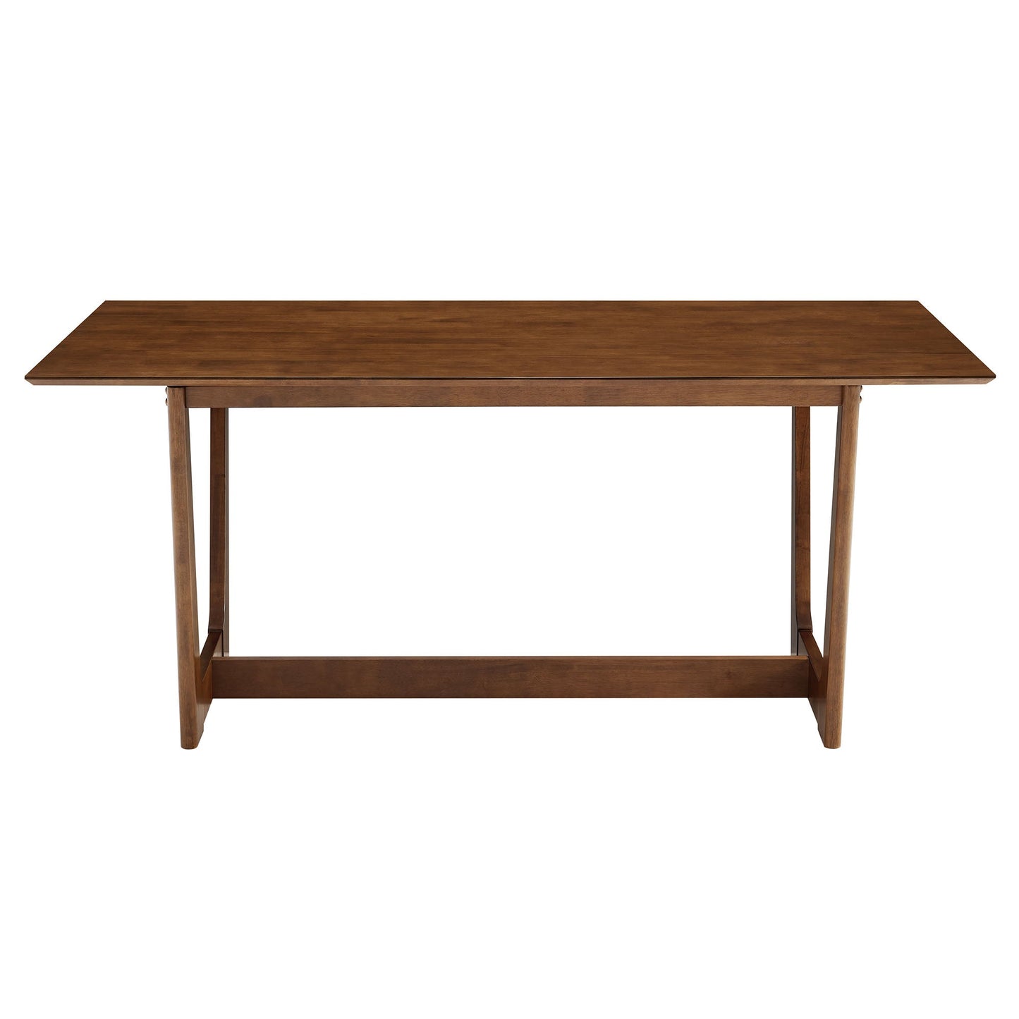 Solara 7-Piece Wood Dining Set with Vegan Leather Side Chairs by Modway