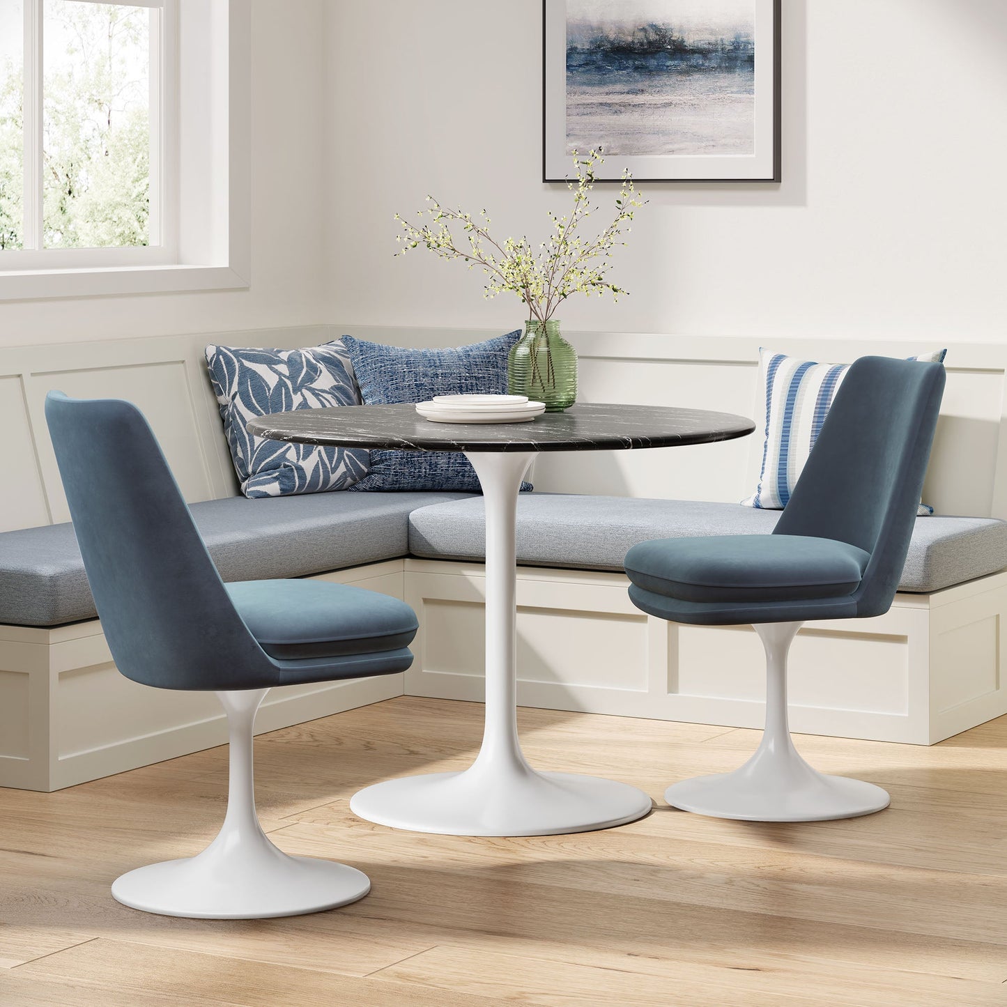 Lippa Performance Velvet Swivel Dining Chair by Modway