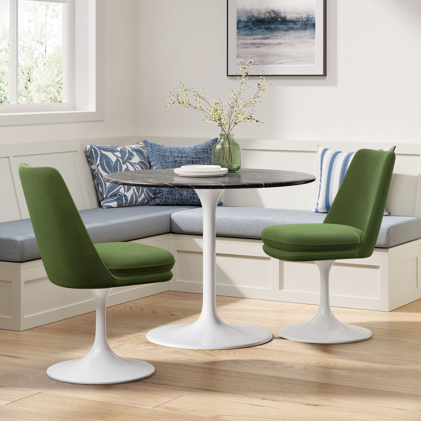Lippa Performance Velvet Swivel Dining Chair by Modway