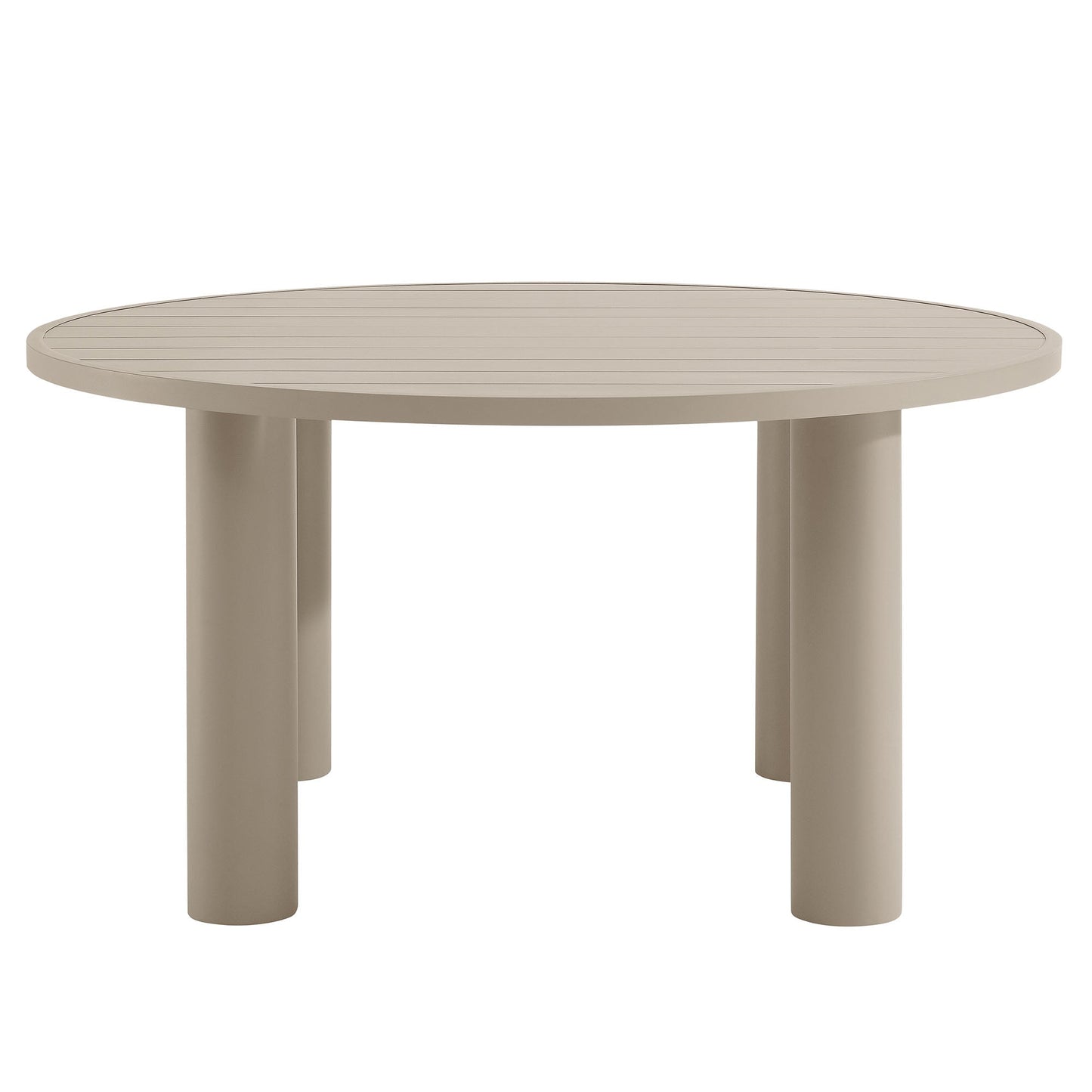Nautica 5-Piece Round Outdoor Patio Aluminum Dining Table and Chairs Set by Modway