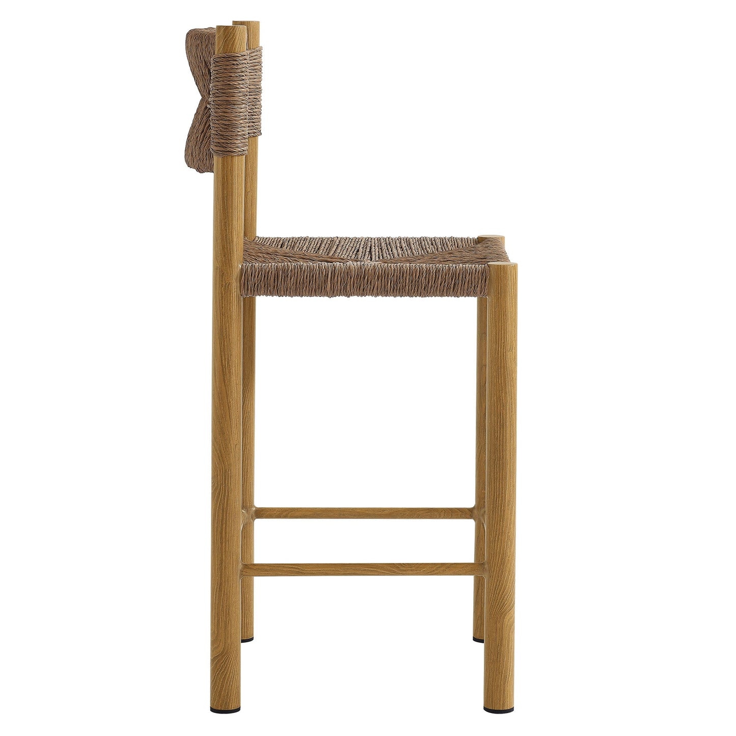 Parkland Outdoor Patio Rattan and Aluminum Counter Stools Set of 2 by Modway