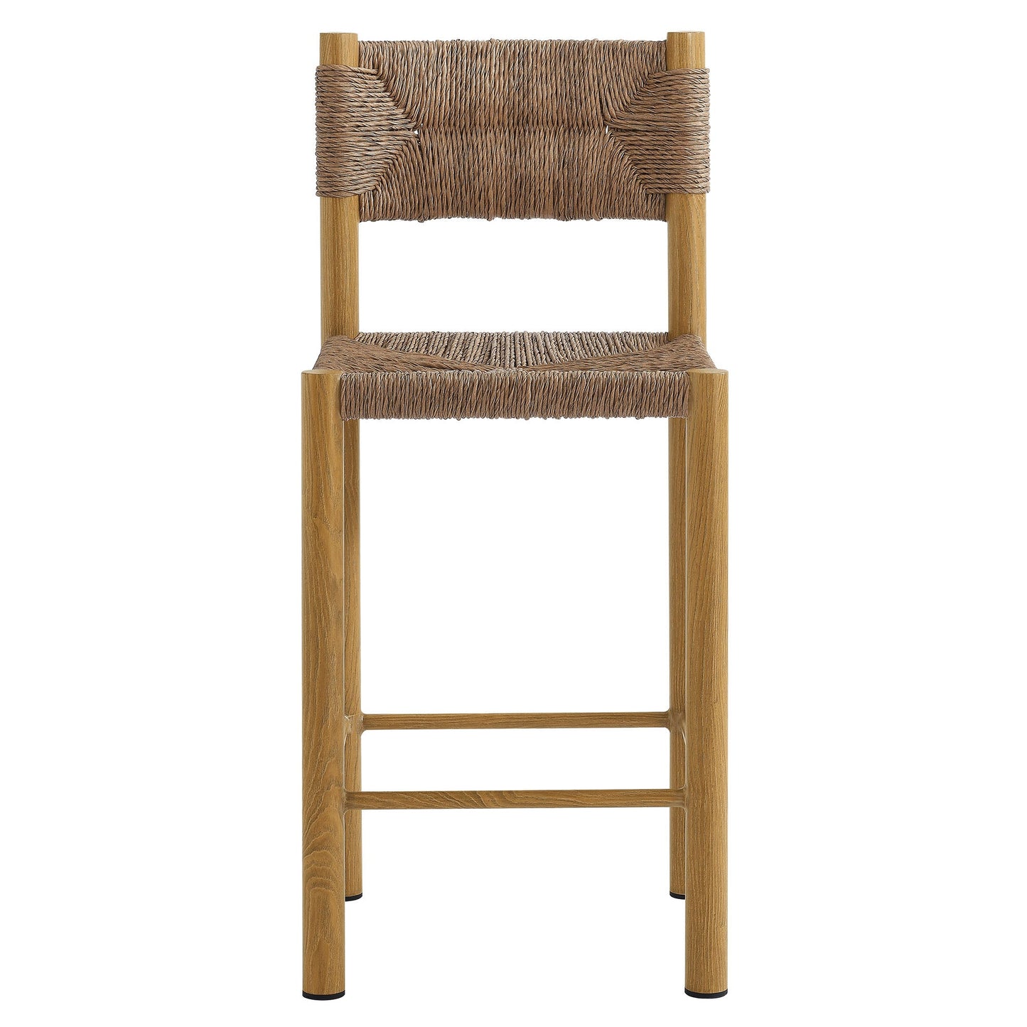 Parkland Outdoor Patio Rattan and Aluminum Counter Stools Set of 2 by Modway
