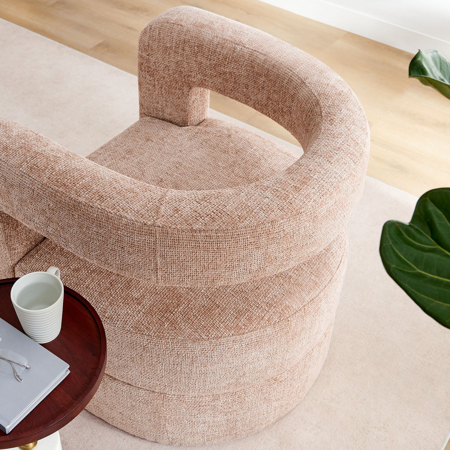 Jaylin Upholstered Chenille Accent Chair by Modway