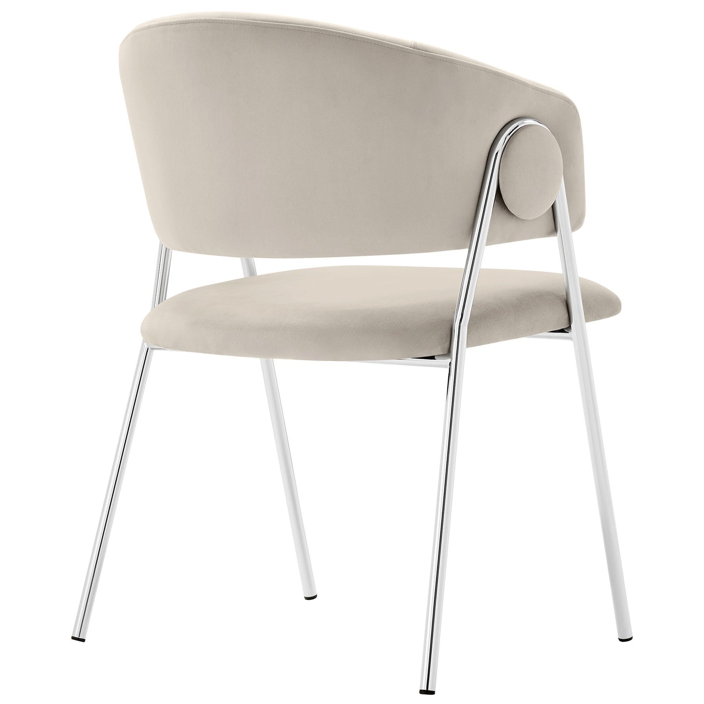 Nella Upholstered Performance Velvet Dining Chair Set of 2 by Modway