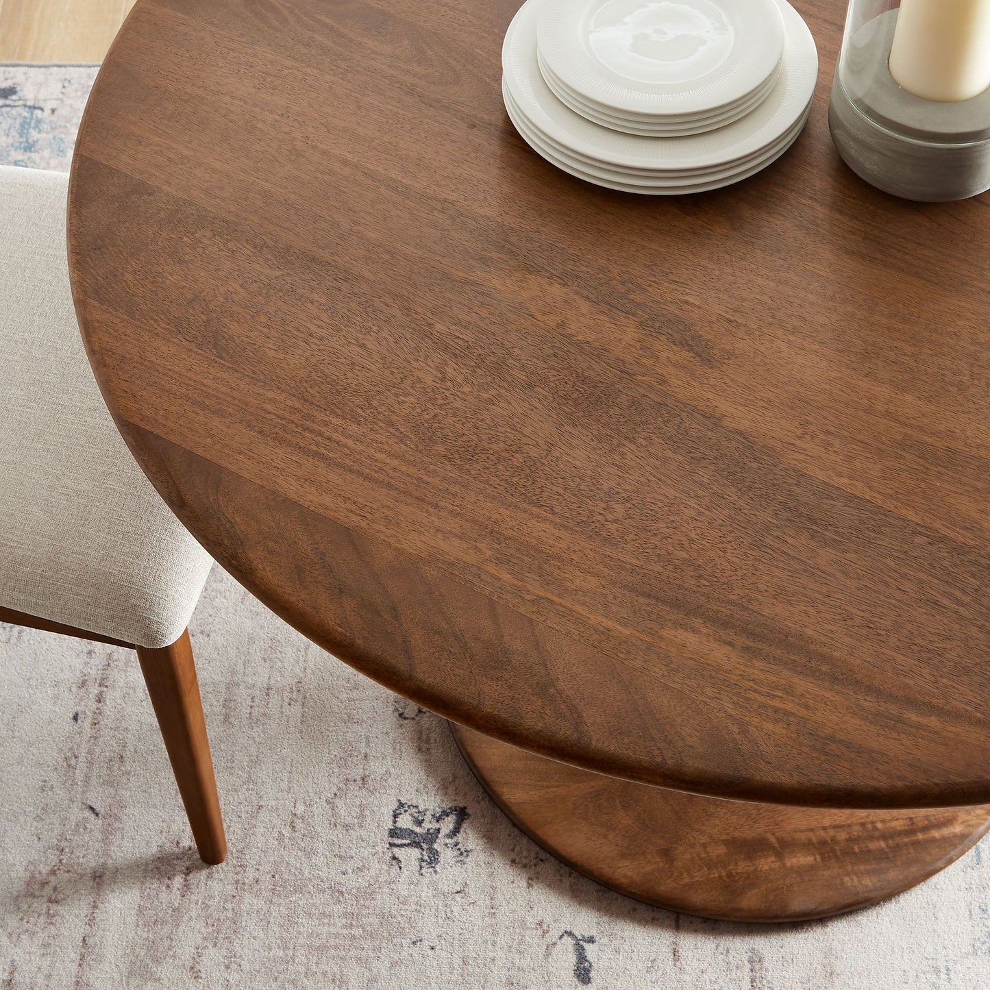 Lippa 48" Round Solid Wood Dining Table by Modway
