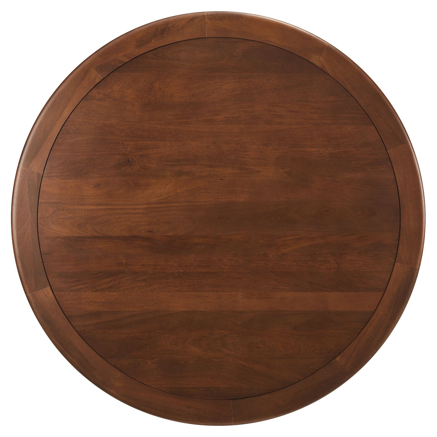 Lippa 60" Round Pedestal Solid Wood and Metal Dining Table by Modway