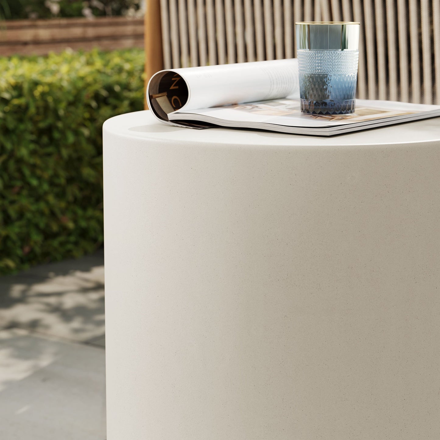 Brion Indoor - Outdoor Patio Concrete Stool by Modway