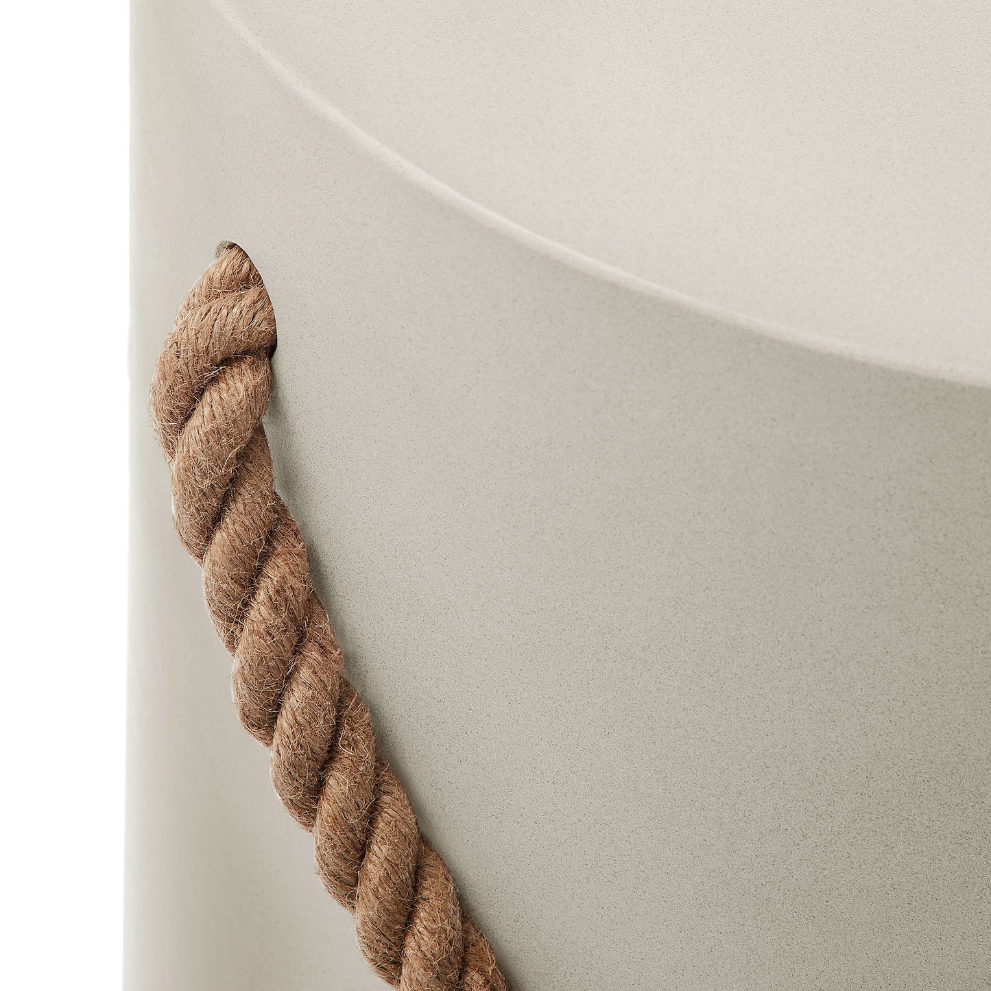 Isera Indoor - Outdoor Patio Rope Concrete Side Table Stool by Modway