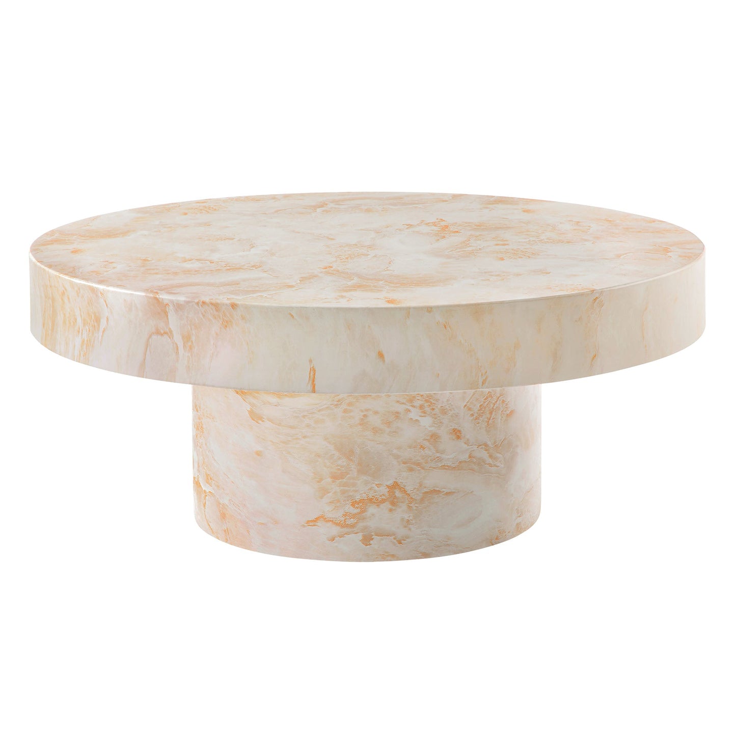 Alora Indoor - Outdoor Patio Concrete Round Coffee Table by Modway