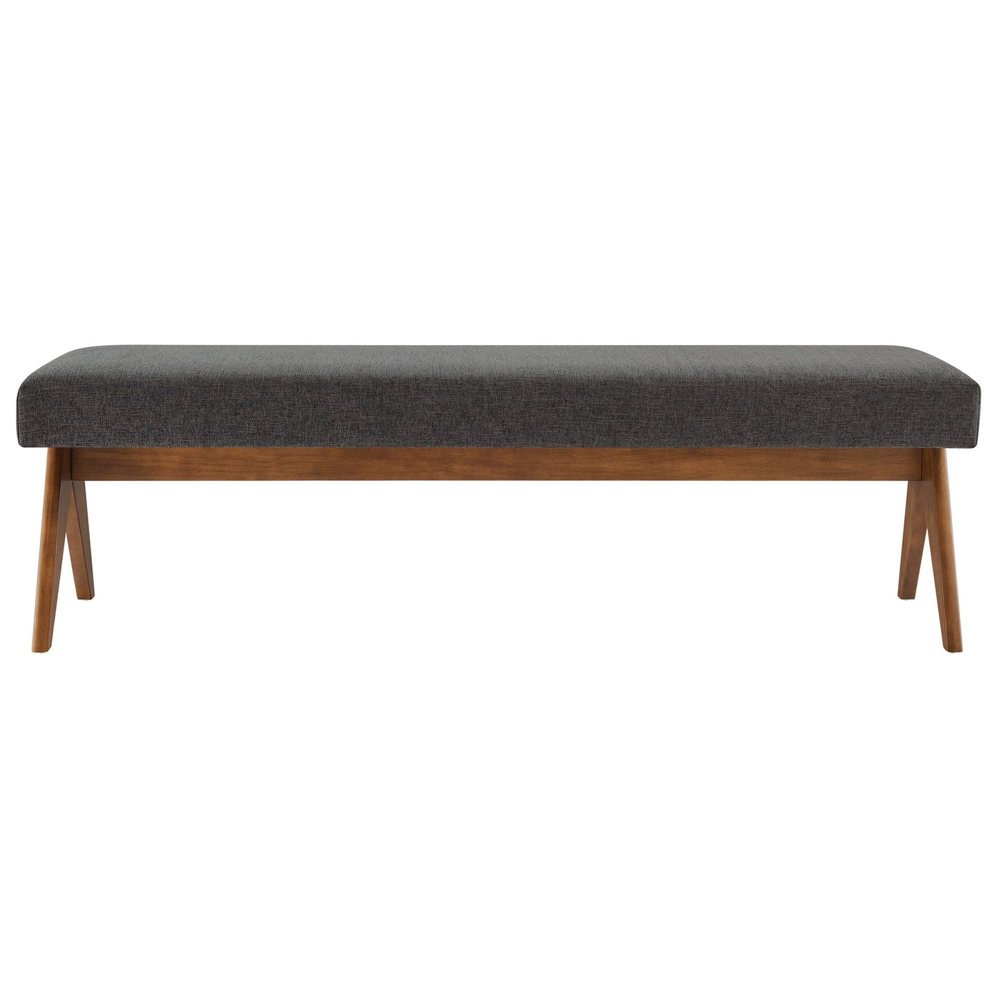 Lyra 63" Fabric Upholstered Bench by Modway